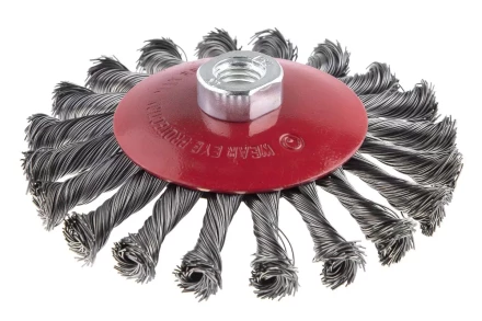 Кордщетка HAMMER тарелка 125мм для УШМ витая сталь (207-113) купить в Магнитогорске