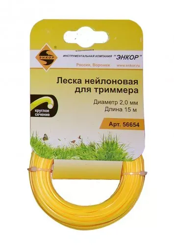 Леска нейл. для трим.,ф1,4ммх15м, круг Энкор 1/20 56650 купить в Магнитогорске