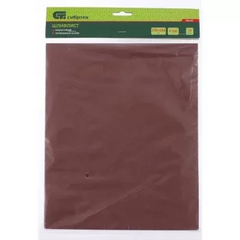 Шлифлист на бумажной основе P 100 230 х 280 мм 10 штук влагостойкий СИБРТЕХ 756087 купить в Магнитогорске