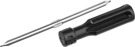 Отвертка СИБИН с двухсторонним стержнем, 2 в1, PH №2 /SL 6мм, 70мм 2516 купить в Магнитогорске