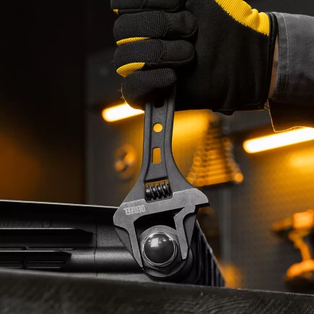 Ключ разводной Denzel 15749, 250 мм, CrV, кованый купить в Магнитогорске