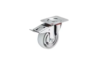 Колесо поворотное полипропилен SRCnb 42 100 мм с тормозом (F) 1047574