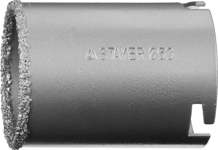 Коронка STAYER "PROFESSIONAL" кольцевая с карбидно-вольфрамовой крошкой, d=53мм 33345-53 купить в Магнитогорске