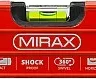 Уровень коробчатый усиленный MIRAX, утолщенный профиль, 3 противоударных ампулы (1 поворотная на 360 град), с ручками, 120 см 34603-120 купить в Магнитогорске