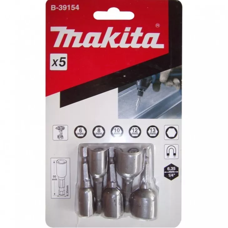 Набор магнитных торцевых головок Makita B-39154 купить в Магнитогорске