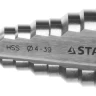 Сверло STAYER "MASTER" ступенчатое по сталям и цвет.мет., сталь HSS, d=4- 39мм,14ступ.d4-39,L -113 мм, трехгран.хв. 10мм 29660-4-39-14 купить в Магнитогорске