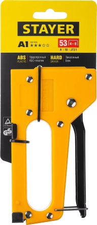 Степлер &quot;A 53&quot;, пластиковый корпус, для тонкой скобы тип 53 (4-8 мм), STAYER Master 3140_z01 купить в Магнитогорске