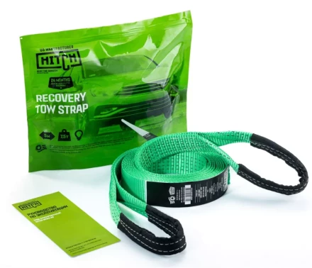 Трос буксировочный HITCH REGULAR масса авто 25т разрывная 75т 50м лента 50мм петля-петля (SZ071506) купить в Магнитогорске