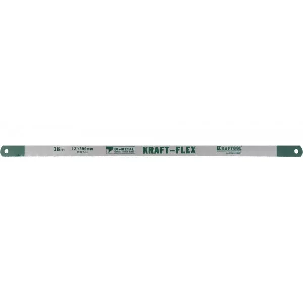 Полотно KRAFTOOL "KRAFT-FLEX" по металлу, Bi-Metal, 18TPI, 300 мм, 10 шт 15942-18-S10 купить в Магнитогорске