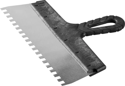 Шпатель ЗУБР &quot;МАСТЕР&quot; ФАСАДНЫЙ, нержавеющее полотно, 300мм, зуб 8х8мм 10078-30-08 купить в Магнитогорске