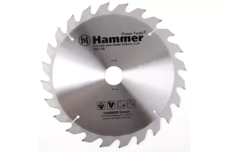 Диск пильный твердосплавный HAMMER Ф250х30мм 24зуб. купить в Магнитогорске