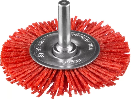 ЗУБР &quot;ПРОФЕССИОНАЛ&quot;. Щетка дисковая для дрели, нейлоновая проволока с абразивным покрытием, 63мм 35161-063_z02 купить в Магнитогорске