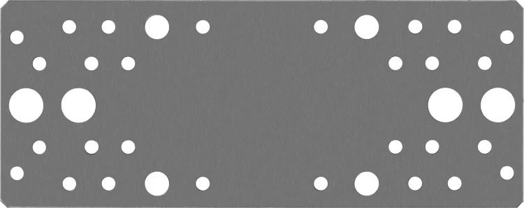 ЗУБР КП-2.0, 200 x 80 x 2 мм, цинк, крепежная пластина (310236-200-80) купить в Магнитогорске