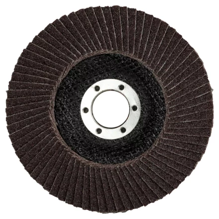 Круг шлифовальный ЗУБР &quot;ЭКСПЕРТ&quot; лепестковый торцевой, тип КЛТ 1, зерно-электрокорунд нормальный, P60, 125х22,2мм 36591-125-60 купить в Магнитогорске