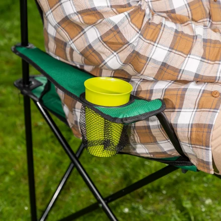 Стул складной с подлокотниками и подстаканником 81 х 51 х 86 см Camping Palisad 69608 купить в Магнитогорске