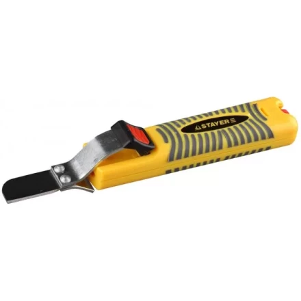 Съемник изоляции кабелей с дополнительным лезвием, 8 - 28 мм, STAYER 2-45303 купить в Магнитогорске