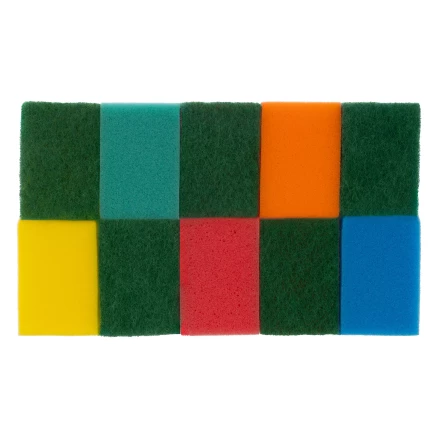 Губки для посуды Optima MAXI, 98 x 65 x 31 мм, 10 шт., Home Palisad 923545 купить в Магнитогорске