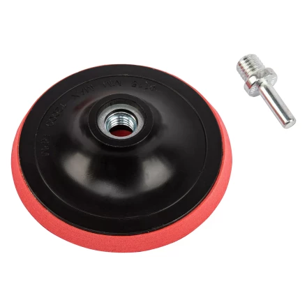 Насадка для дрели и УШМ с липучкой, 115 мм, с адаптером c М14 на d8 Сибртех 76234 купить в Магнитогорске