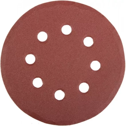Круг шлифовальный универсальный STAYER &quot;MASTER&quot; из абразивной бумаги на велкро основе, 8 отверстий, Р180, 125мм, 5шт 35452-125-180 купить в Магнитогорске