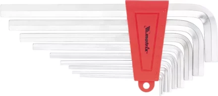 Набор ключей шестигранных имбусовых HEX, 1,5–10 мм, CrV,  9 шт.,  экстра-длин,  сатин  MATRIX 16409 купить в Магнитогорске