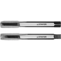 Комплект метчиков STAYER "MASTER", сталь 9ХС, М10х1,5, 2 шт 28025-10-1.5-H2