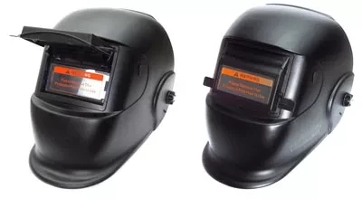 Маска сварщика BLACK GLASS с поднимающимся светофильтром DIN12 Aurora купить в Магнитогорске