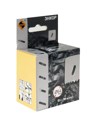 Коронка Bi-Metal Ф64 мм М3 Энкор 24164 купить в Магнитогорске