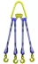 Строп текстильный четырехветвевой 4СТ 2.5 т L=6 м  SF6 30 мм Звено РТ-3 купить в Магнитогорске