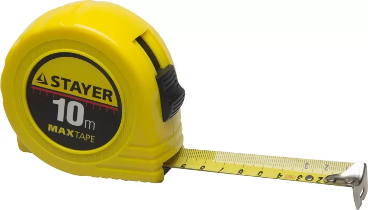 Рулетка STAYER "МASTER" "MaxTape", пластиковый корпус, 10м/25мм 34014-10-25 купить в Магнитогорске