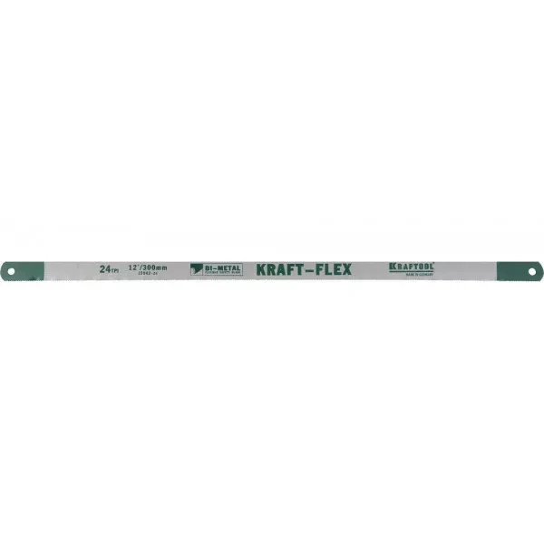 Полотно KRAFTOOL "KRAFT-FLEX" по металлу, Bi-Metal, 24TPI, 300 мм, 10 шт 15942-24-S10 купить в Магнитогорске