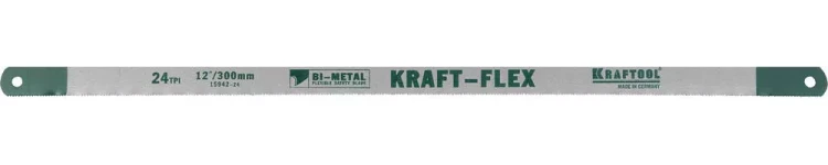 Полотно KRAFTOOL "KRAFT-FLEX" по металлу, Bi-Metal, 24TPI, 300 мм, 10 шт 15942-24-S10 купить в Магнитогорске