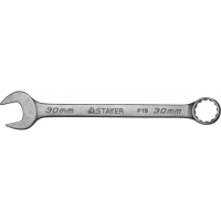 Ключ STAYER "MASTER" гаечный комбинированный, хромированный, 30мм 27085-30
