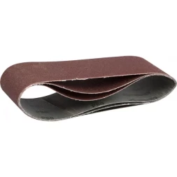 Лента шлифовальная бесконечная ЗУБР "МАСТЕР" на тканевой основе, для ЛШМ, P80, 75х533мм, 3шт 35542-080