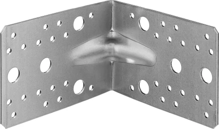 ЗУБР УКУ-2.0, 90 x 130 x 130 x 2 мм, цинк, усиленный крепежный уголок (310116-90-130) купить в Магнитогорске