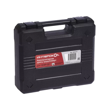 Аккумуляторная дрель-шуруповерт со съемным патроном ИНТЕРСКОЛ ДА-12ЭР-02 КОМБИ Li-ion (2 х 1,5Ач) купить в Магнитогорске