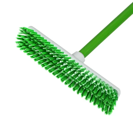 Щетка пластмассовая для чистки ковров, 27 cм, c черенком, 120 см, салатовая щетина, Home Palisad 935515 купить в Магнитогорске