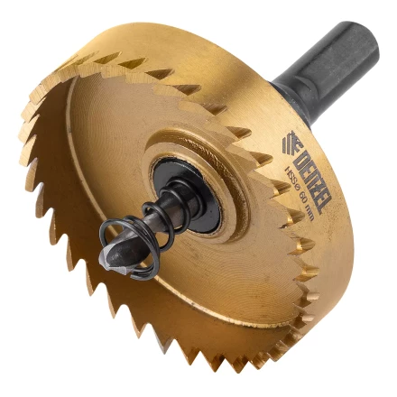 Коронка по металлу HSS, 60 мм, нитридтитановое покрытие Denzel 724119 купить в Магнитогорске