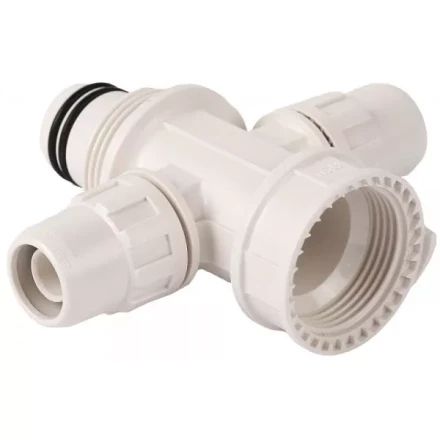 Коллектор ЗУБР &quot;ШиреФит&quot; сборный крестовой &quot;внутренняя резьба - штуцер с гайкой - штуцер с гайкой&quot;, 20мм х 16мм 51518-20-16-20 купить в Магнитогорске