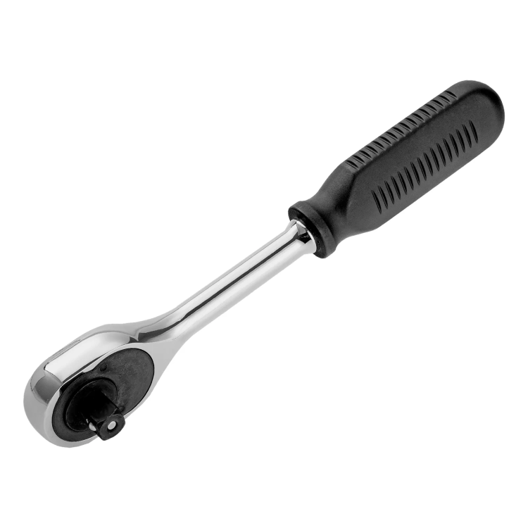Ключ-трещотка 1/2", 45 зубьев, с быстрым сбросом, CrV, хром// Сибртех 14004 купить в Магнитогорске