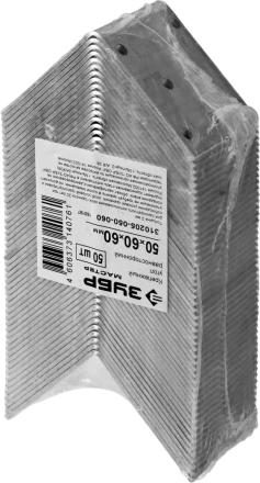 Крепежный угол ЗУБР &quot;МАСТЕР&quot; равносторонний, 50х60х60мм, 50 шт 310205-050-060 купить в Магнитогорске