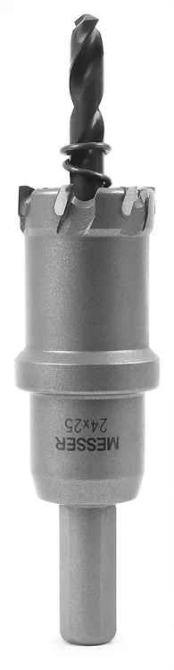 ТСТ коронка MESSER 24X25 с центрирующим сверлом и толкающей пружиной купить в Магнитогорске