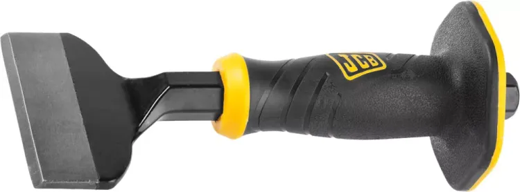 Зубило-конопатка JCB, двухкомпонентная рукоятка с протектором, CrV cталь, 215х100мм JCL008 купить в Магнитогорске