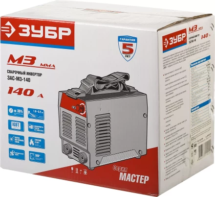 Сварочный инвертор ММА ЗАС-М3-140 серия МАСТЕР купить в Магнитогорске