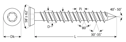 Шурупы ШБ-Х по бетону хроматированные коробка серия ПРОФЕССИОНАЛ купить в Магнитогорске
