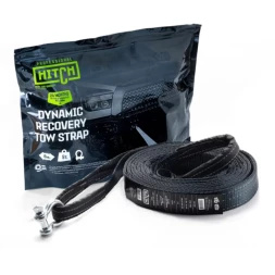 Трос буксировочный динамический HITCH PROF Лента масса авто 17 т разрывная 5 т 6 м 2 скобы (SZ071508)
