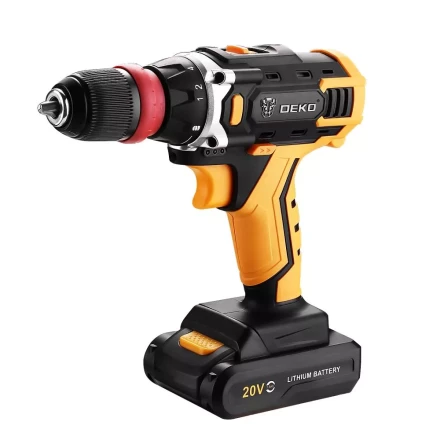 Дрель аккумуляторная DEKO DKCD20FU-Li SET3, 063-4177, со съемным патроном купить в Магнитогорске