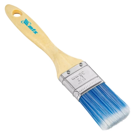 Кисть плоская &quot;Евро&quot; 1.5&quot;, искусственная щетина, деревянная ручка MTX 83070 купить в Магнитогорске