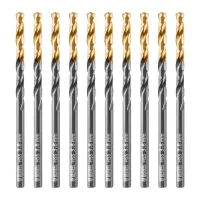 Сверло по металлу, 3,8 мм, HSS-Tin, Golden Tip, 10 шт. Denzel 717208