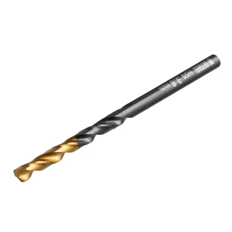 Сверло по металлу, 3,8 мм, HSS-Tin, Golden Tip, 10 шт. Denzel 717208 купить в Магнитогорске