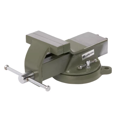 Тиски слесарные Сибртех 18618, 100 мм, стальные, поворотные купить в Магнитогорске